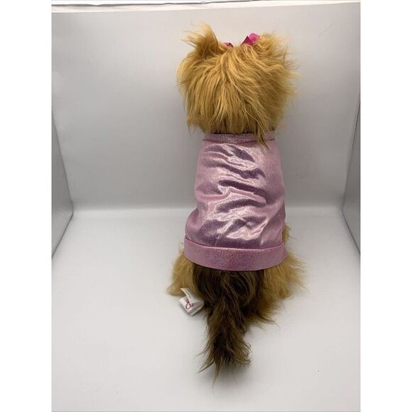 Nickelodeon JoJo Siwa BowBow the Yorkie Dog Plush 17" Pink Sparkle Jacket Bow - Picture 12 of 12